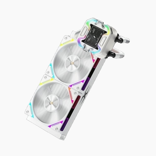 Cooler procesor 1st PLAYER X-Starship 240, ARGB LED, 2 x 120 mm, White