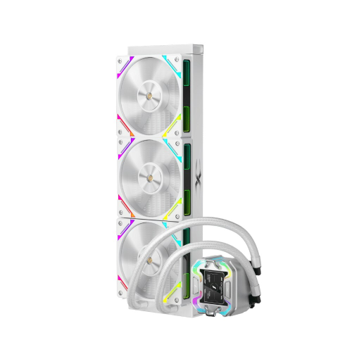 Cooler procesor 1st PLAYER X-Starship 360, ARGB LED, 3 x 120 mm, White