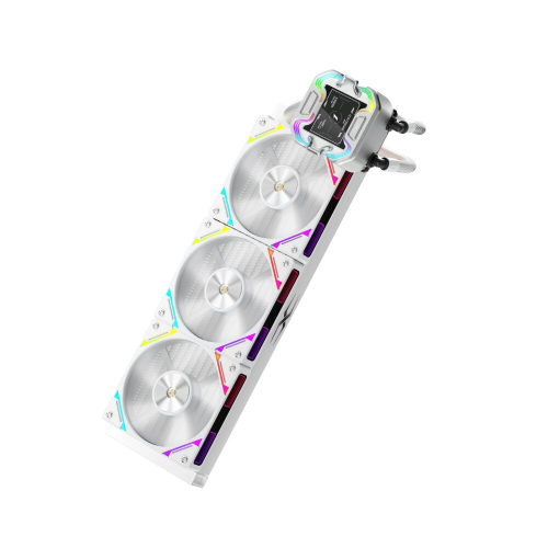 Cooler procesor 1st PLAYER X-Starship 360, ARGB LED, 3 x 120 mm, White