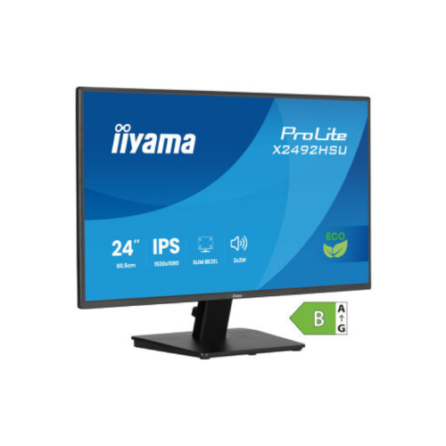 Monitor LED Iiyama ProLite X2492HSU-B1, 24 inch, 1920 x 1080 pixeli, 3 ms GtG, Black