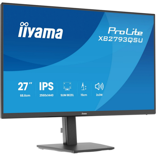 Monitor LED Iiyama X2793QSU-B1, 27 inch, 2560 x 1440 pixeli, 1 ms, Black