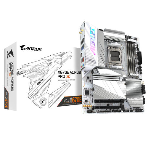 Placa de baza Gigabyte X670E AORUS PRO X, AMD X670E, Socket AM5, ATX