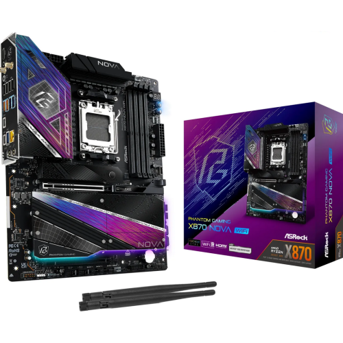 Placa de baza ASRock Phantom Gaming X870 Nova WiFi, AMD X870, Socket AM5, ATX