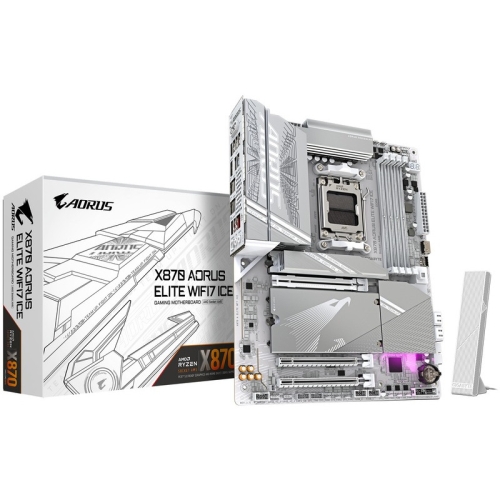 MB GBT AMD AM5 X870E AORUS ELITE WF7 ICE