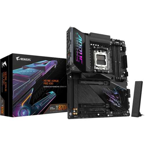 Placa de baza Gigabyte X870E AORUS PRO X3D, AMD X870E, Socket AM5, ATX
