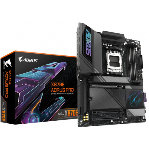 Placa de baza Gigabyte X870E AORUS PRO, AMD X870E, Socket AM5, ATX