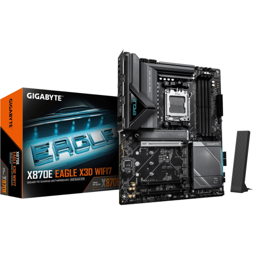 Placa de baza Gigabyte X870E EAGLE X3D WIFI7, AMD X870E, Socket AM5, ATX