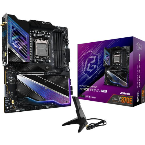 Placa de baza ASRock Phantom Gaming X870E Nova WiFi, AMD X870E, Socket AM5, ATX