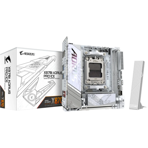 Placa de baza Gigabyte X870I AORUS PRO ICE, AMD X870, Socket AM5, mITX