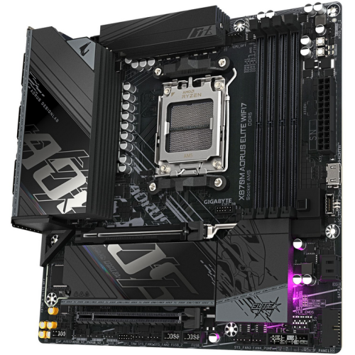 Placa de baza Gigabyte X870M AORUS ELITE WIFI7, AMD X870, Socket AM5, mATX