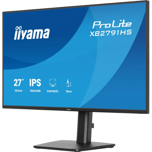 Monitor LED Iiyama XB2791HS-B1, 27 inch, 1920 x 1080 pixeli, 1 ms, Black