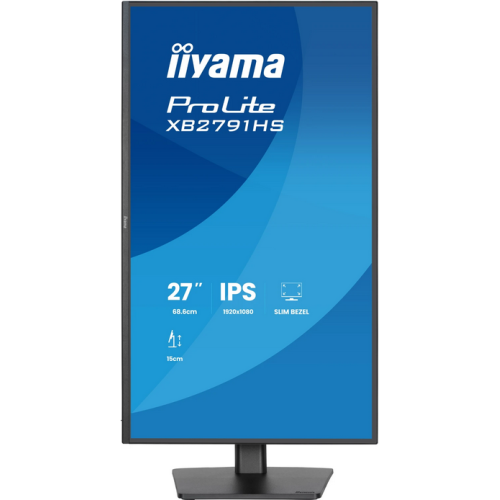 Monitor LED Iiyama XB2791HS-B1, 27 inch, 1920 x 1080 pixeli, 1 ms, Black