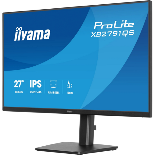 Monitor LED Iiyama XB2791QS-B1, 27 inch, 2560 x 1440 pixeli, 1 ms, Black