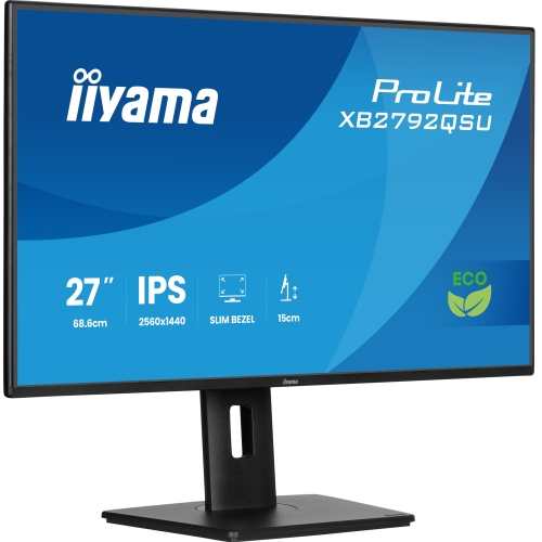 Monitor LED Iiyama ProLite XB2792QSU-B1, 27 inch, 2560 x 1440 pixeli, 3 ms, Black