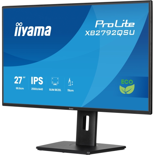 Monitor LED Iiyama ProLite XB2792QSU-B1, 27 inch, 2560 x 1440 pixeli, 3 ms, Black