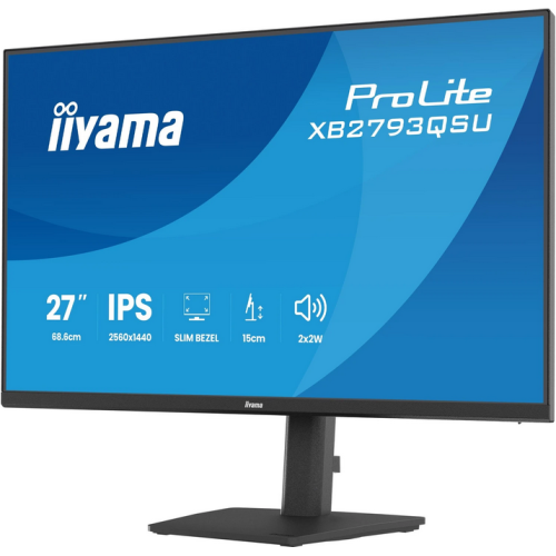 Monitor LED Iiyama XB2793QSU-B1, 27 inch, 2560 x 1440 pixeli, 1 ms, Black