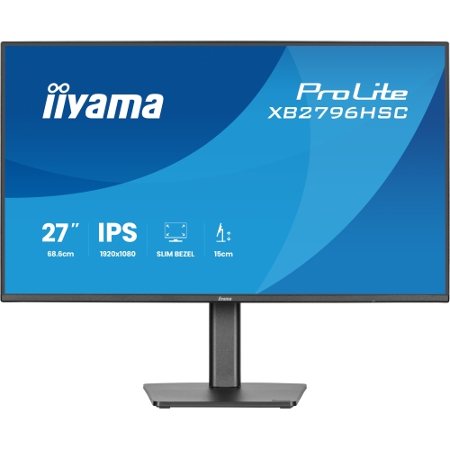 Monitor LED Iiyama ProLite XB2796HSC-B1, 27 inch, 1920 x 1080 pixeli, 3 ms GTG, Black