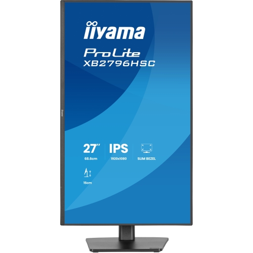Monitor LED Iiyama ProLite XB2796HSC-B1, 27 inch, 1920 x 1080 pixeli, 3 ms GTG, Black