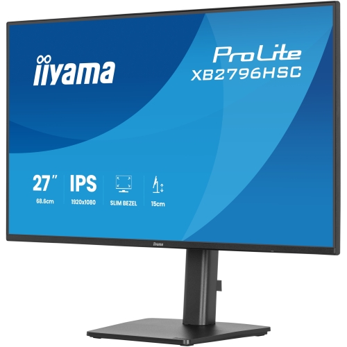Monitor LED Iiyama ProLite XB2796HSC-B1, 27 inch, 1920 x 1080 pixeli, 3 ms GTG, Black