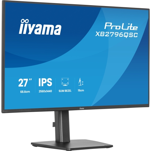 Monitor LED Iiyama ProLite XB2796QSC-B1, 27 inch, 2560 x 1440 pixeli, 4 ms GTG, Black