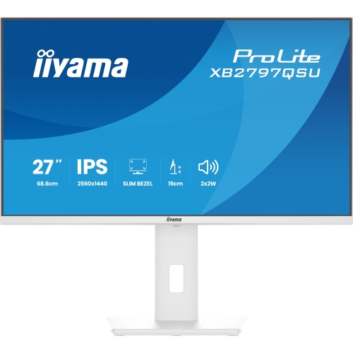 Monitor Iiyama ProLite XB2797QSU-W1, 27 inch, 2560 x 1440 pixeli, 1 ms, White