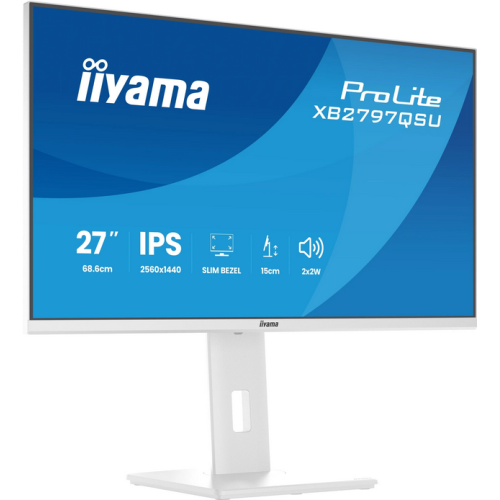 Monitor Iiyama ProLite XB2797QSU-W1, 27 inch, 2560 x 1440 pixeli, 1 ms, White