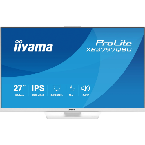Monitor Iiyama ProLite XB2797QSU-W1, 27 inch, 2560 x 1440 pixeli, 1 ms, White