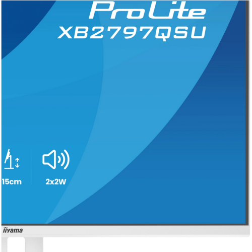 Monitor Iiyama ProLite XB2797QSU-W1, 27 inch, 2560 x 1440 pixeli, 1 ms, White