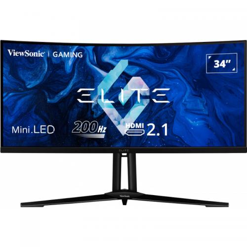 Monitor MiniLED Curbat Viewsonic XG341C-2K, 34inch, 3440x1440, 1ms, Black