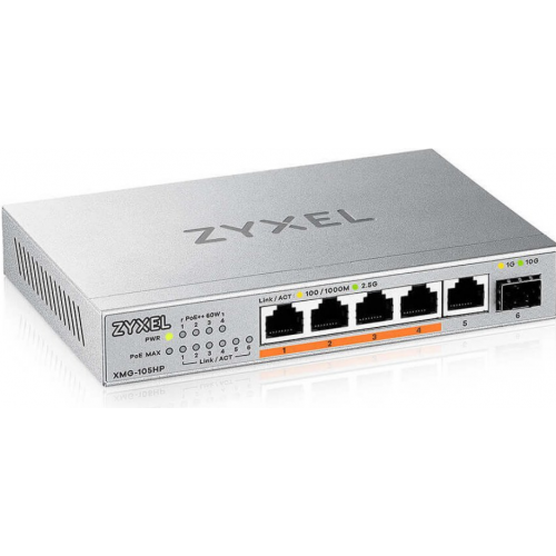 Switch ZyXEL XMG-105HP-EU0101F, 5 porturi, PoE