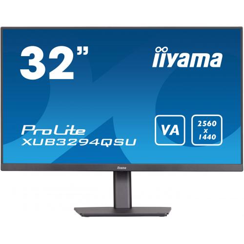 Monitor LED Iiyama ProLite XUB3294QSU-B1, 31.5inch, 2560x1440, 4ms GTG, Black