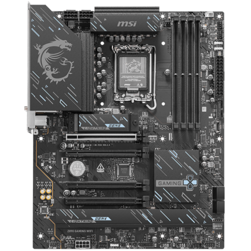 Placa de baza MSI Z890 GAMING WIFI, Intel Z890, Socket 1851, ATX