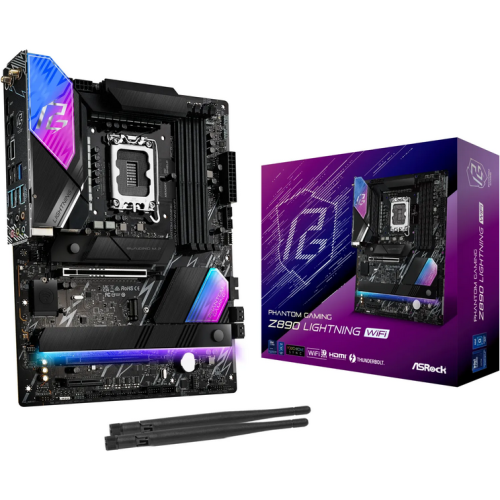 Placa de baza ASRock Phantom Gaming Z890 Lightning WiFi, Intel Z890, Socket 1851, ATX