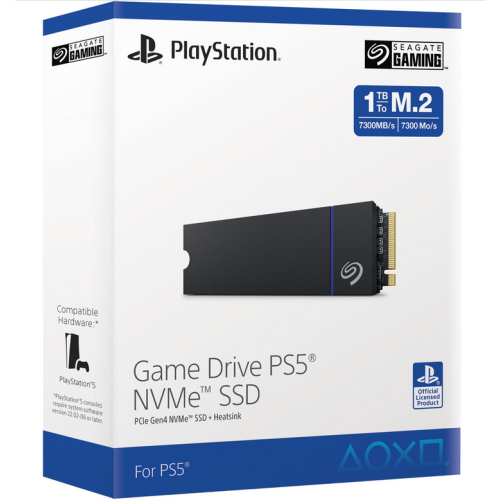 SSD Seagate Game Drive PS5, 1TB, PCIe 4.0 x4, M.2 2280