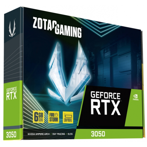 Placa video Zotac nVidia GeForce RTX 3050 LP 6GB, GDDR6, 96bit