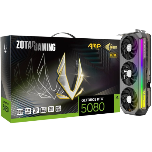 Placa video Zotac nVidia GeForce RTX 5080 AMP Extreme INFINITY ULTRA 16GB, GDDR7, 256 bit