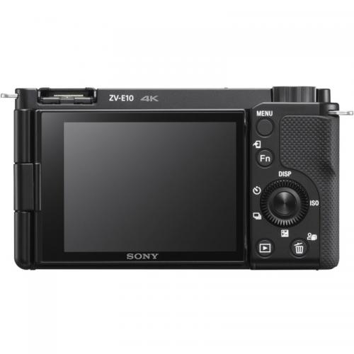 Aparat foto  Mirrorless Sony Alpha ZV-E10, 24.2 MP, Black + Obiectiv E PZ 16-50 mm 3.5-5.6 OSS